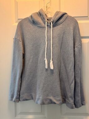 Talbots Lightweight pullover sweatshirt w/ hood light blue - Petite Large